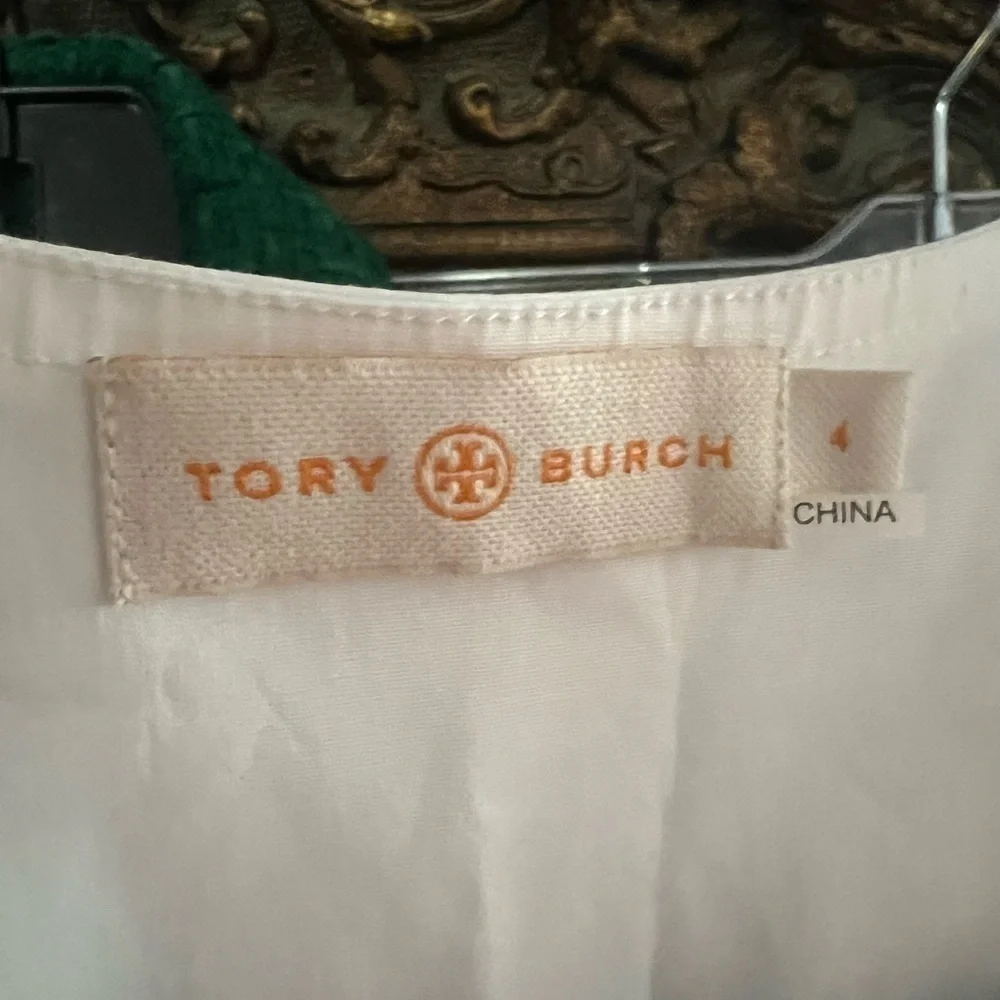 Tory Burch Crisp Cotton Poplin Tunic 4 - Picture 6 of 11